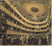 Gustav Klimt Zuschauerraum im Alten Burgtheater in Wien painting